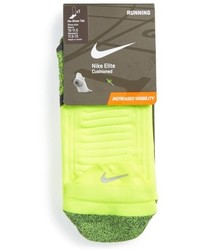 Nike Elite Cushioned No Show Tab Running Socks