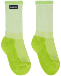 Jacquemus Green Les Chaussettes Lenvers Socks