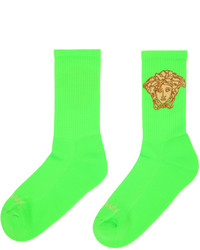 Versace Green Medusa Socks