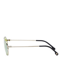 Versace Gold And Green Pop Chic Sunglasses