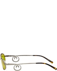 Marine Serre Gold Vuarnet Edition Swirl Frame Oval Sunglasses