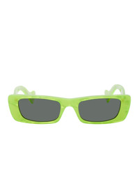 Gucci Green Geometric Sunglasses