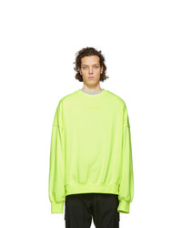 Juun.J Yellow Graphic Sweatshirt