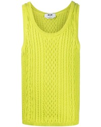 MSGM Cable Knit Sleeveless Top