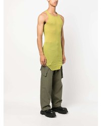 Rick Owens Sleeveless Organic Cotton Tank Top