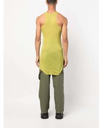 Rick Owens Sleeveless Organic Cotton Tank Top