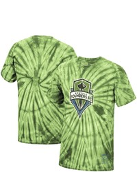 Mitchell & Ness Green Seattle Sounders Fc Vintage Tie Dye T Shirt