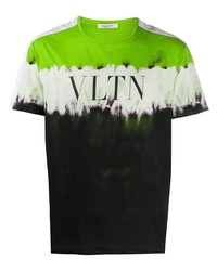 Valentino Logo Print Tie Dye T Shirt