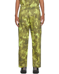 Green-Yellow Tie-Dye Sweatpants