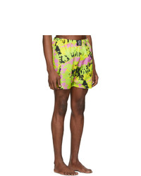 Sss World Corp Green Tie Dye Swim Shorts