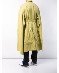 Chin Mens Double Cloak Trench Coat