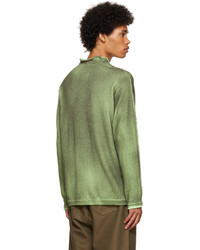Stone Island Shadow Project Green Gradient Sweater