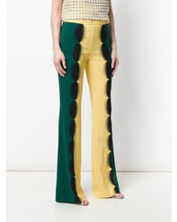 Marco De Vincenzo Optical Effect Flared Trousers