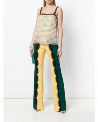 Marco De Vincenzo Optical Effect Flared Trousers
