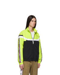 Champion Reverse Weave Green And Black Full Zip Track Jacket