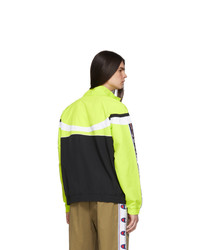 Champion Reverse Weave Green And Black Full Zip Track Jacket