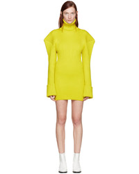 Jacquemus Yellow Giant Shoulder Dress