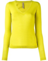 Green-Yellow Wool Sweater