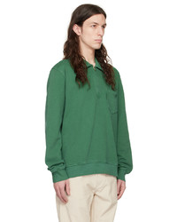 YMC Green Sugden Zip Up Sweater