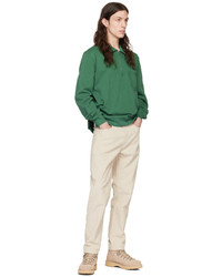 YMC Green Sugden Zip Up Sweater