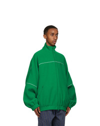 Balenciaga Green Fleece Tracksuit Jacket