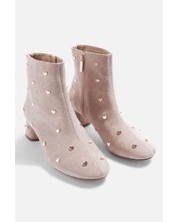 Topshop Bee Heart Stud Ankle Boots