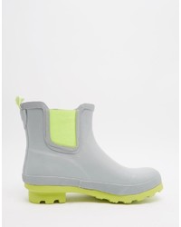 Call it SPRING Henrion Light Gray Wellington Ankle Boots