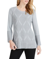 Foxcroft Dion Diamond Pattern Sweater