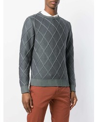 Canali Textured Diamond Sweater