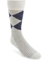 Nordstrom Shop Cushion Foot Argyle Stripe Socks