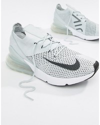 Nike Air Max 270 Flyknit Trainers In Grey Ao1023 003