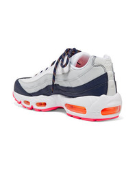 Nike Air Max 95 Suede Mesh And Leather Sneakers