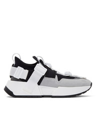 MM6 MAISON MARGIELA Black And Grey Safety Sneakers