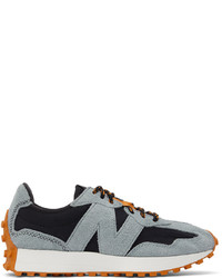 New Balance Black Grey 327 Sneakers