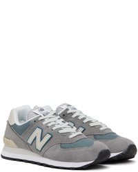 New Balance Gray 574 Low Sneakers