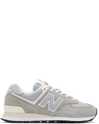 New Balance Gray 574 Low Top Sneakers