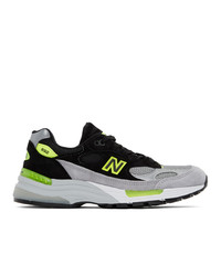 New Balance Grey And Black Made In Us 992 Sneakers