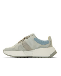 MM6 MAISON MARGIELA Grey And Blue Flare Sneakers