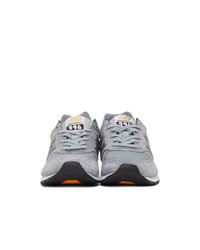New Balance Grey And Gold 996 Sneakers