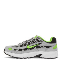 Nike Grey And Green P 6000 Sneakers