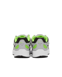 Nike Grey And Green P 6000 Sneakers