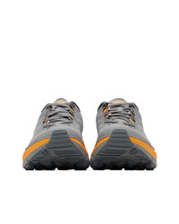 Hoka One One Grey And Orange Stinson Atr 6 Sneakers