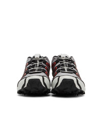 Salomon Grey And Pink Speedcross 3 Adv Sneakers