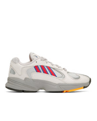 adidas Originals Grey And Red Yung 1 Sneakers