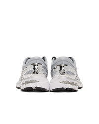 Asics Grey And Silver Gel Kayano 27 Sneakers