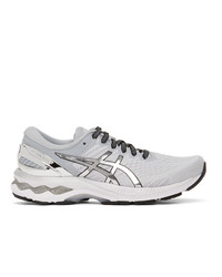Asics Grey And Silver Gel Kayano 27 Sneakers
