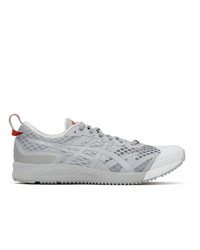 AFFIX Grey And White Asics Edition Gel Noosa Tri 12 Sneakers