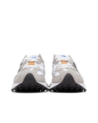 Levis Grey And White New Balance Edition 327 Sneakers