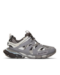 Balenciaga Grey And White Track Sneakers