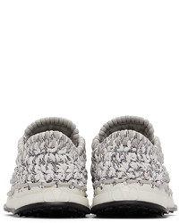 Valentino Garavani Grey Crochet Sneakers